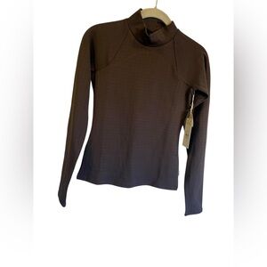 NWT Vuori chilled out houndstooth long sleeve JAVA Size XS